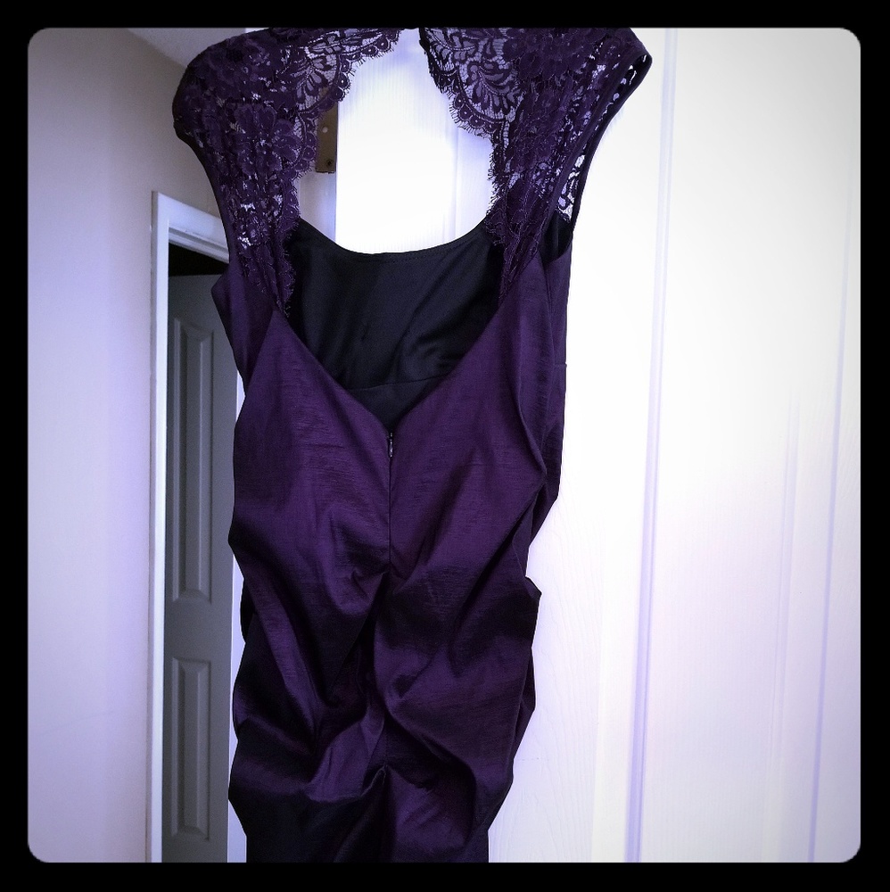 Purple cocktail dress
